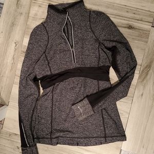 Lululemon Grey/Black  Half Zip pull over